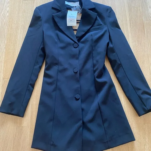 Bershka Dresses Nwt Bershka Blazer Dress With Open Back Poshmark